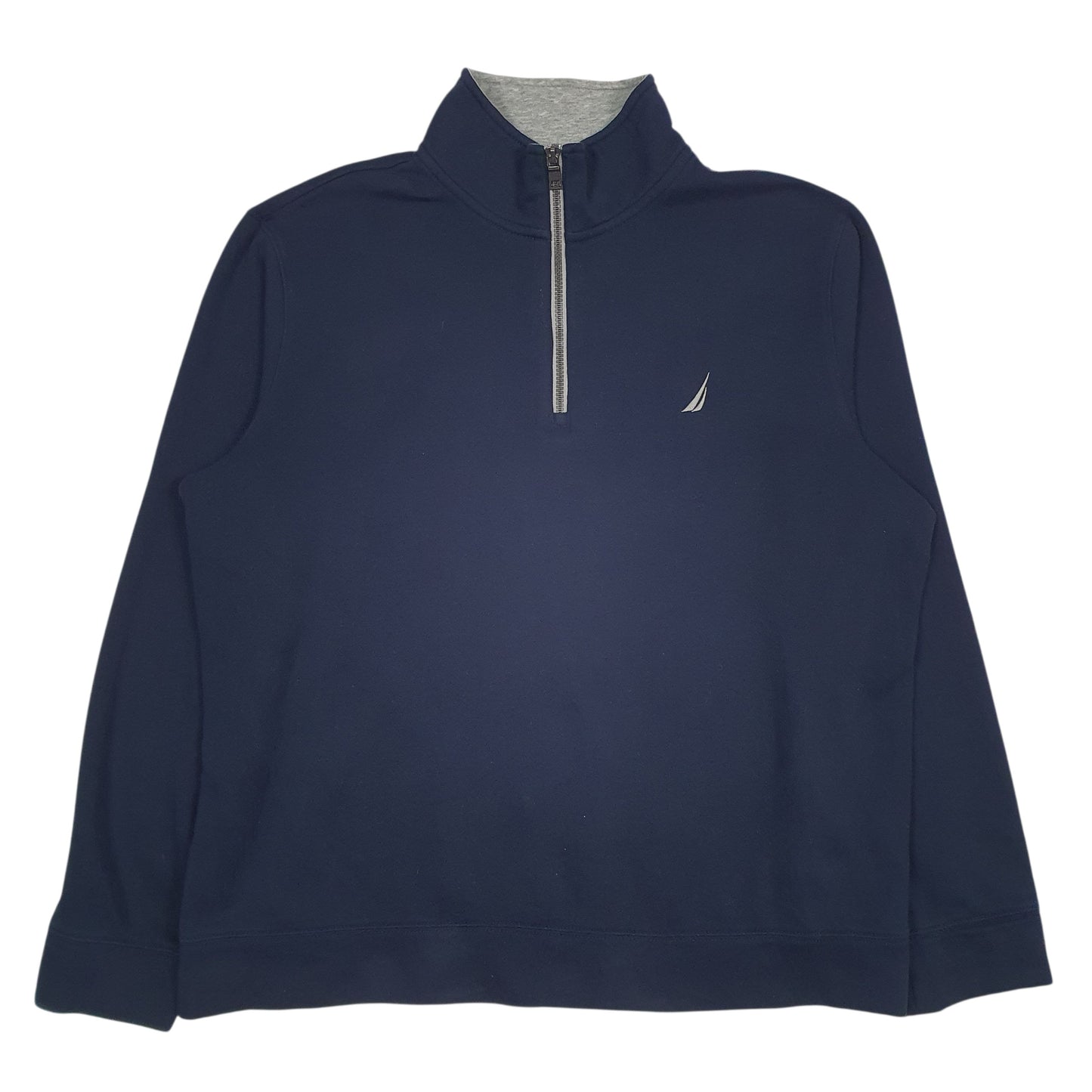Mens Navy Nautica  Quarter Zip Jumper