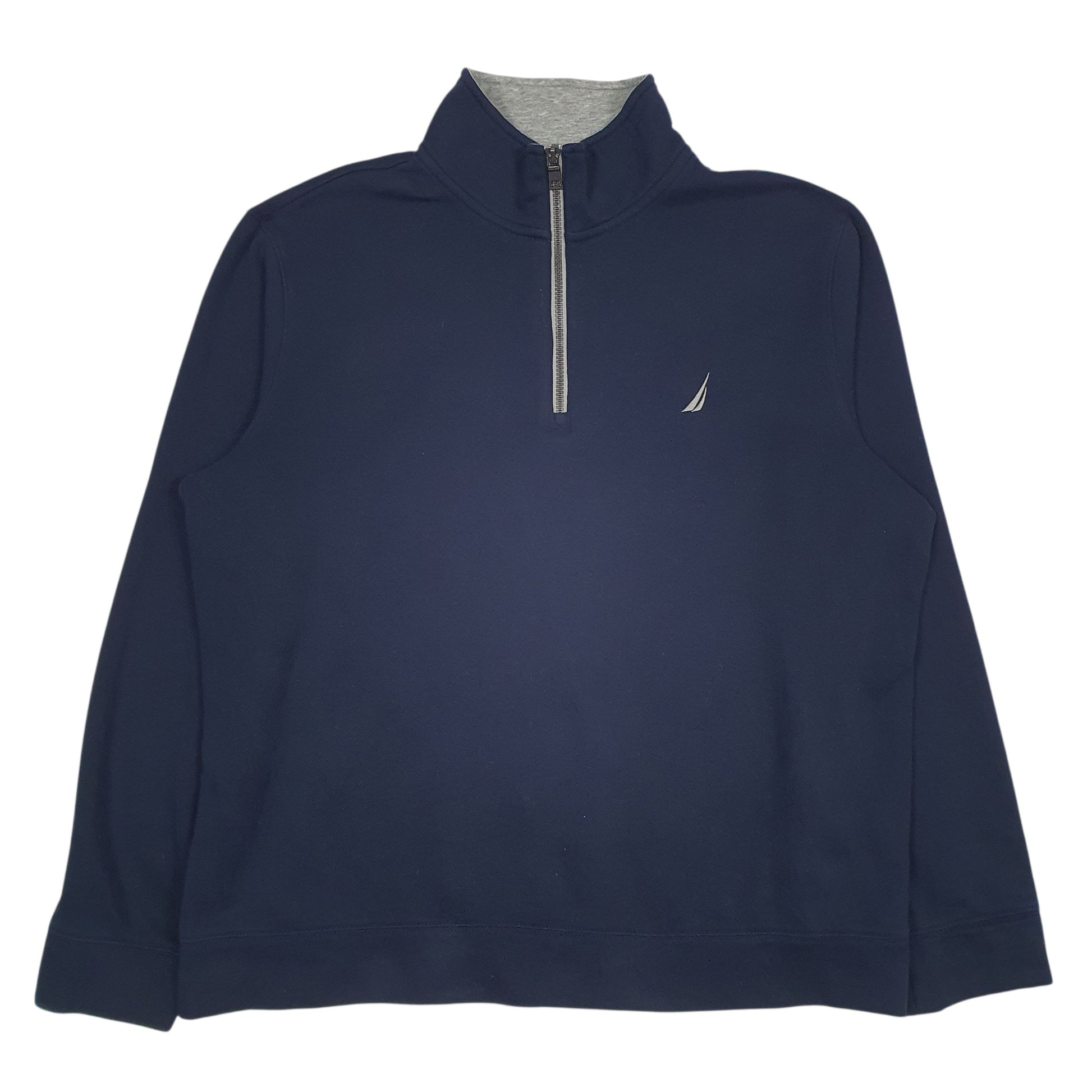 Mens Navy Nautica  Quarter Zip Jumper
