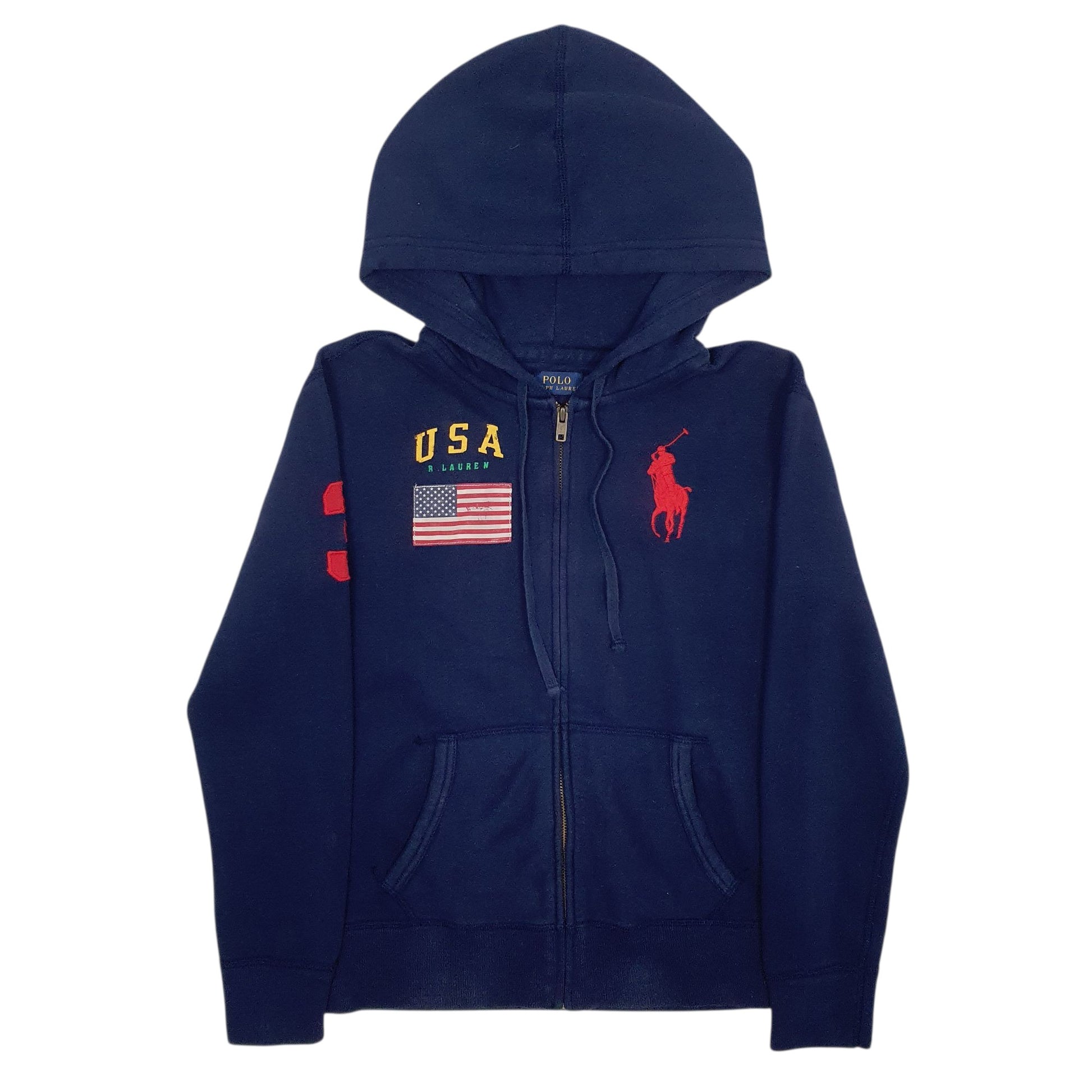 Womens Navy Polo Ralph Lauren  Full Zip Jumper