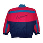 Mens Red Nike Vintage 90s Hoodie Coat