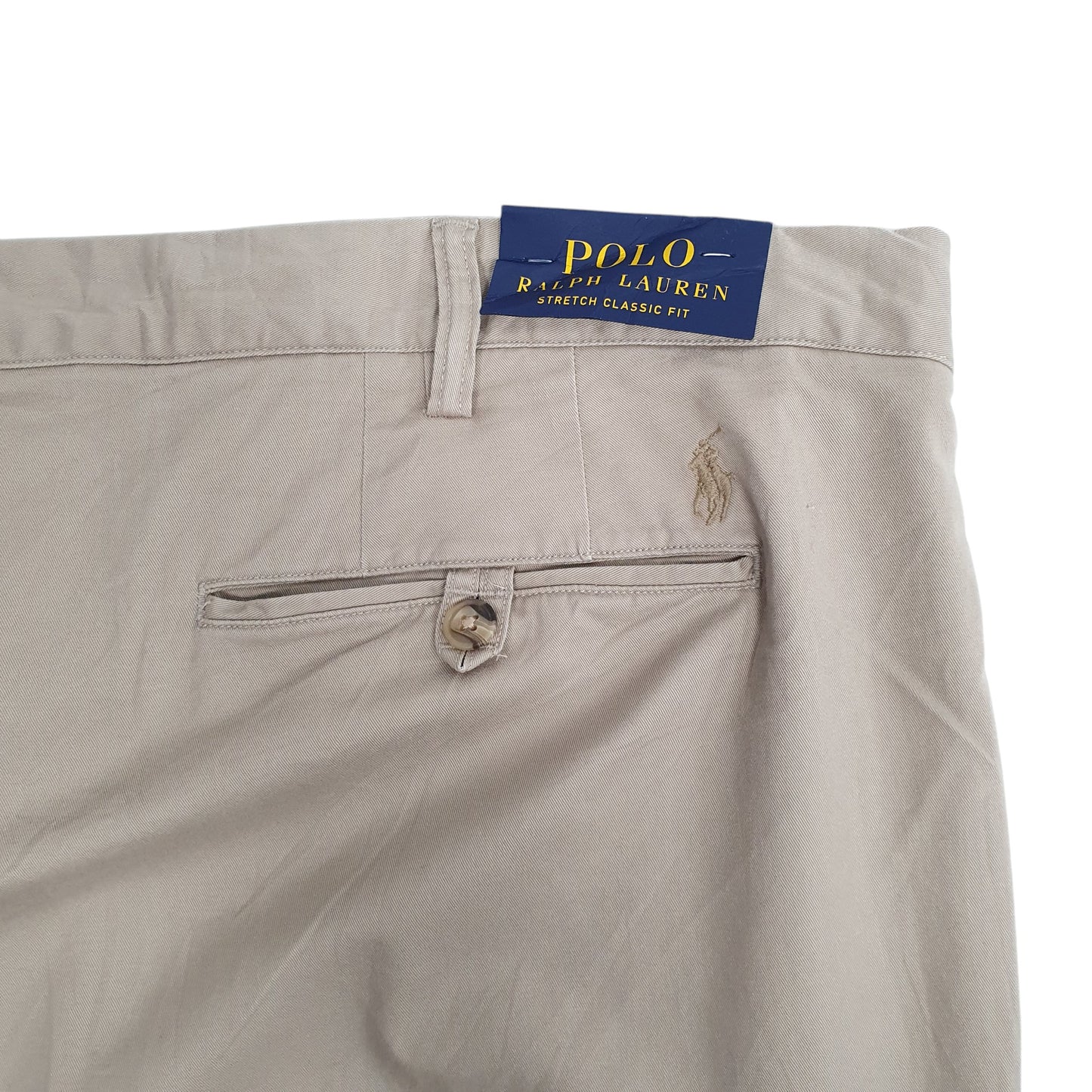 Mens Beige Polo Ralph Lauren Stretch Classic  Trousers