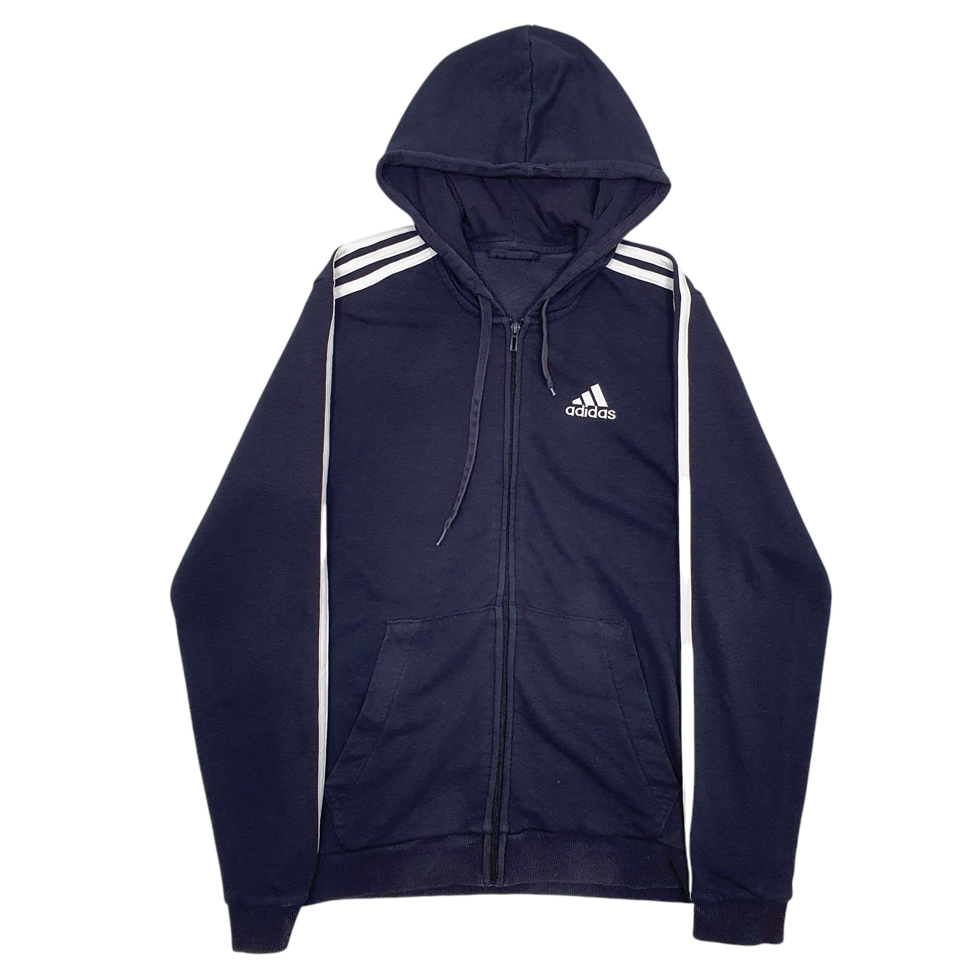 Mens Navy Adidas  Full Zip Jumper