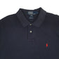 Mens Navy Polo Ralph Lauren Slim Fit  Polo Shirt