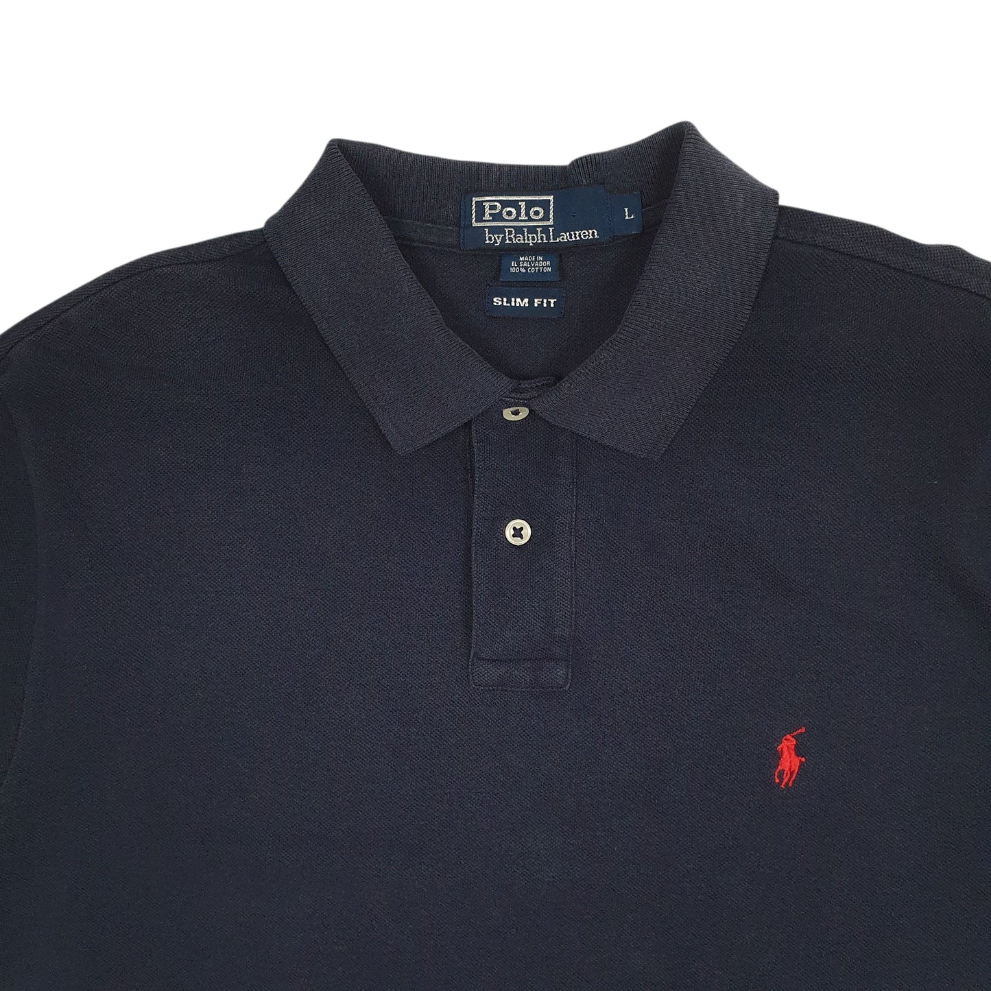 Mens Navy Polo Ralph Lauren Slim Fit  Polo Shirt