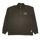 Mens Green Carhartt General Electric Quarter Zip Jumper