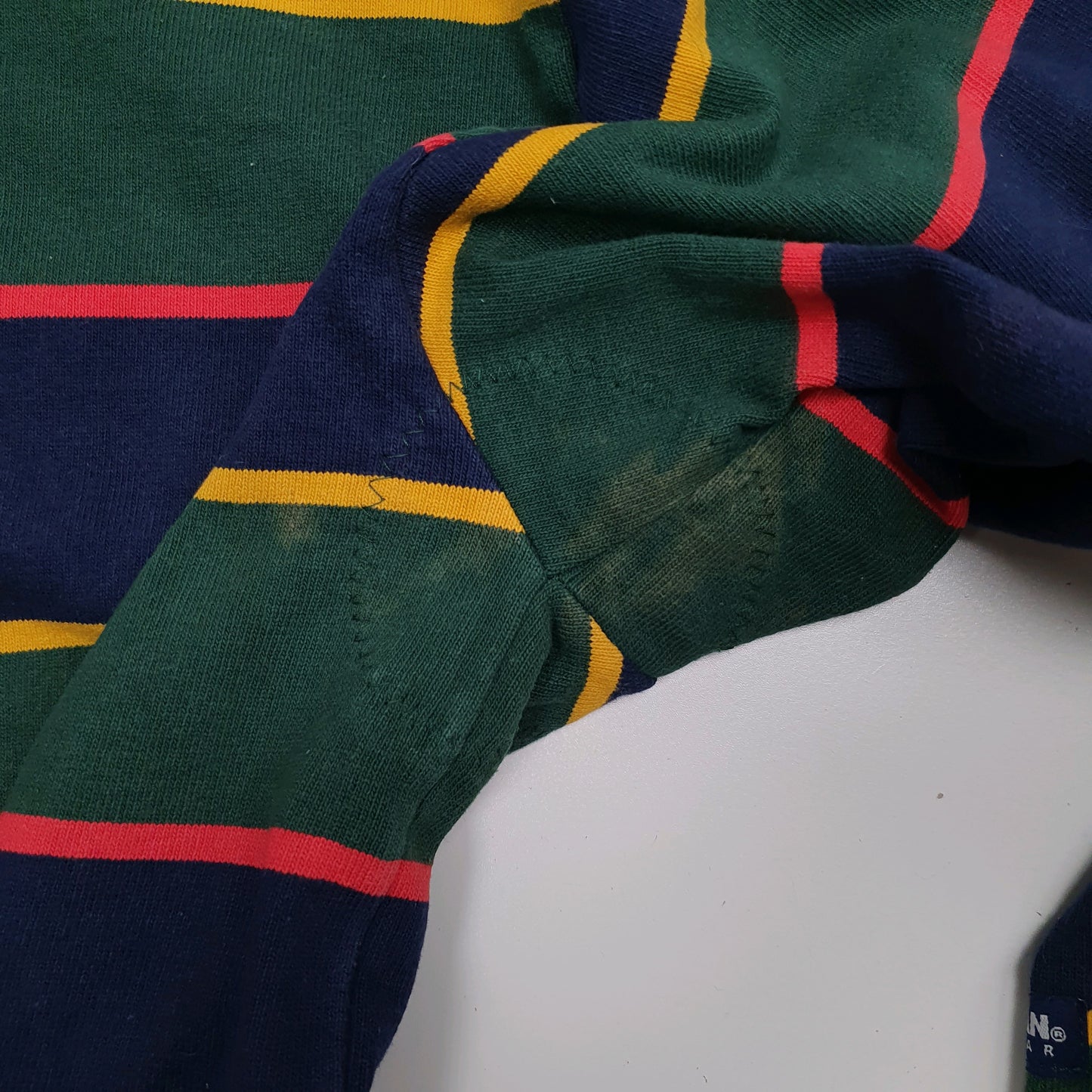 Mens Green Barbarian Rugby Hoodie Polo Shirt