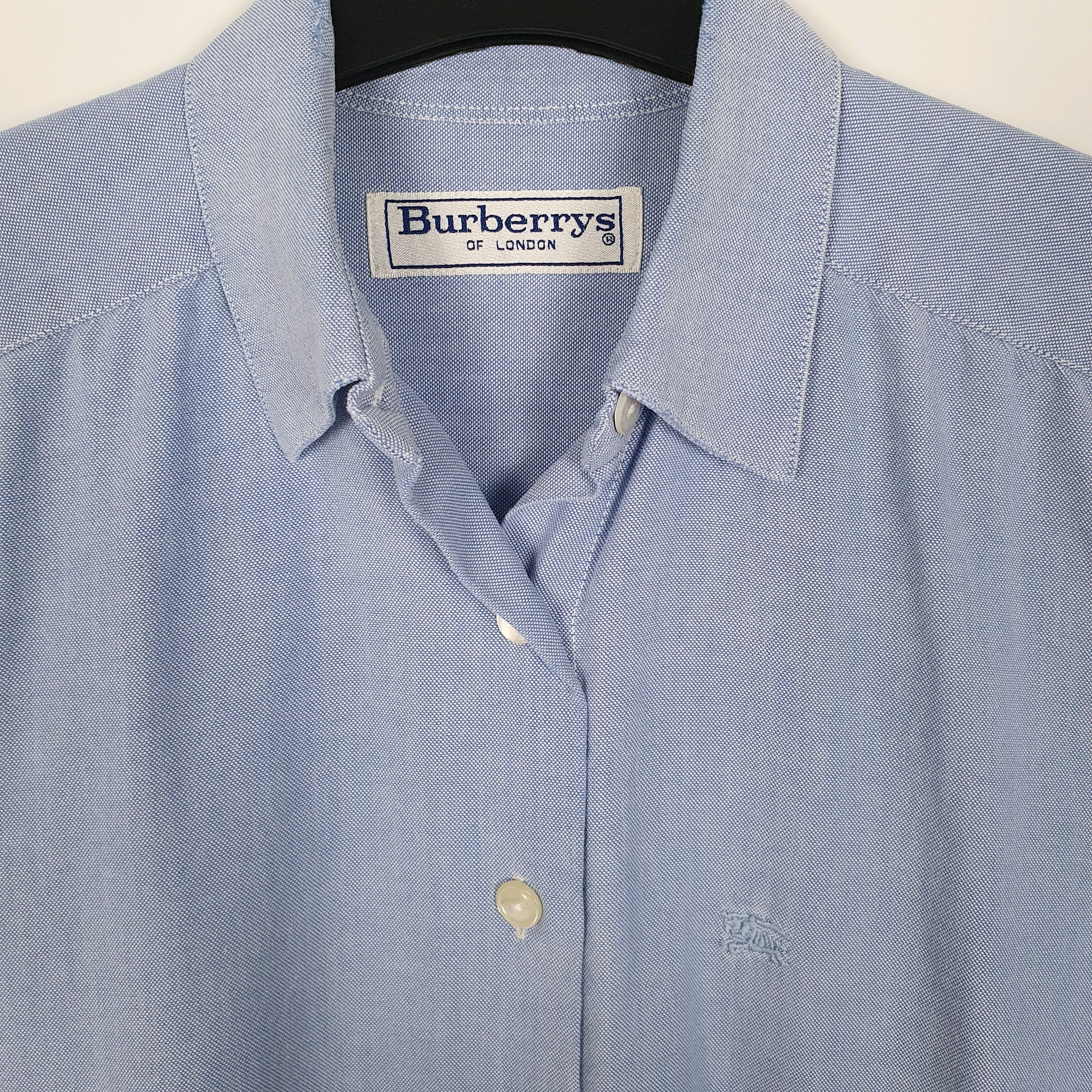 Burberry Regular Fit Long Sleeve Of London Vintage 90s Shirt M