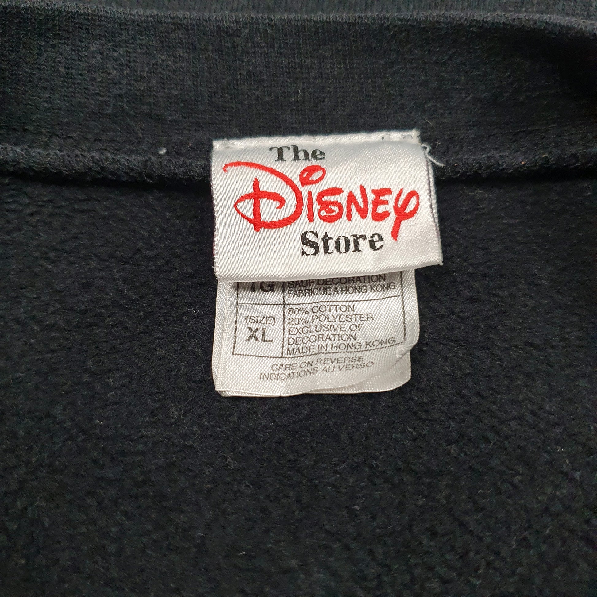 Mens Black Disney  Crewneck Jumper