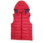 Mens Red Nautica Vest Hoodie Gilet Hoodie Coat