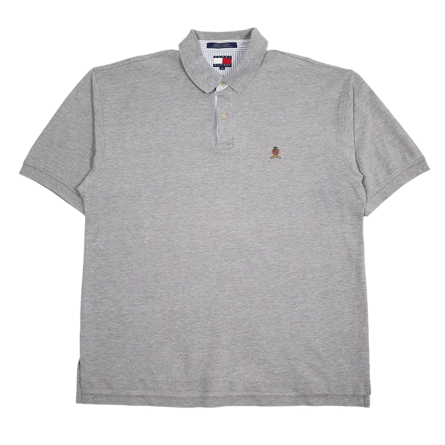 Mens Grey Tommy Hilfiger  Short Sleeve Polo Shirt