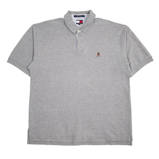 Mens Grey Tommy Hilfiger  Short Sleeve Polo Shirt