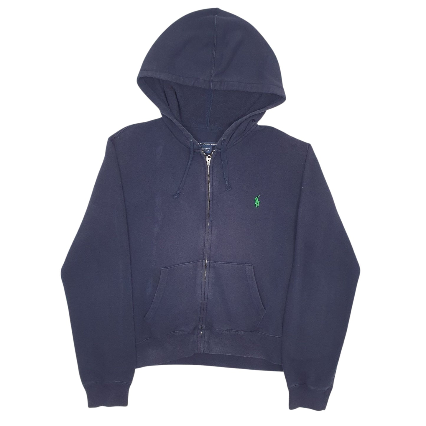 Womens Navy Ralph Lauren Vintage 90s Sport Full Zip Jumper