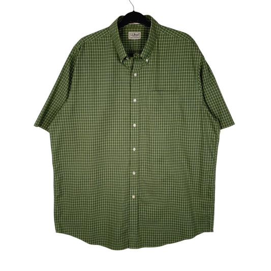 Mens Green L.L.Bean  Short Sleeve Shirt