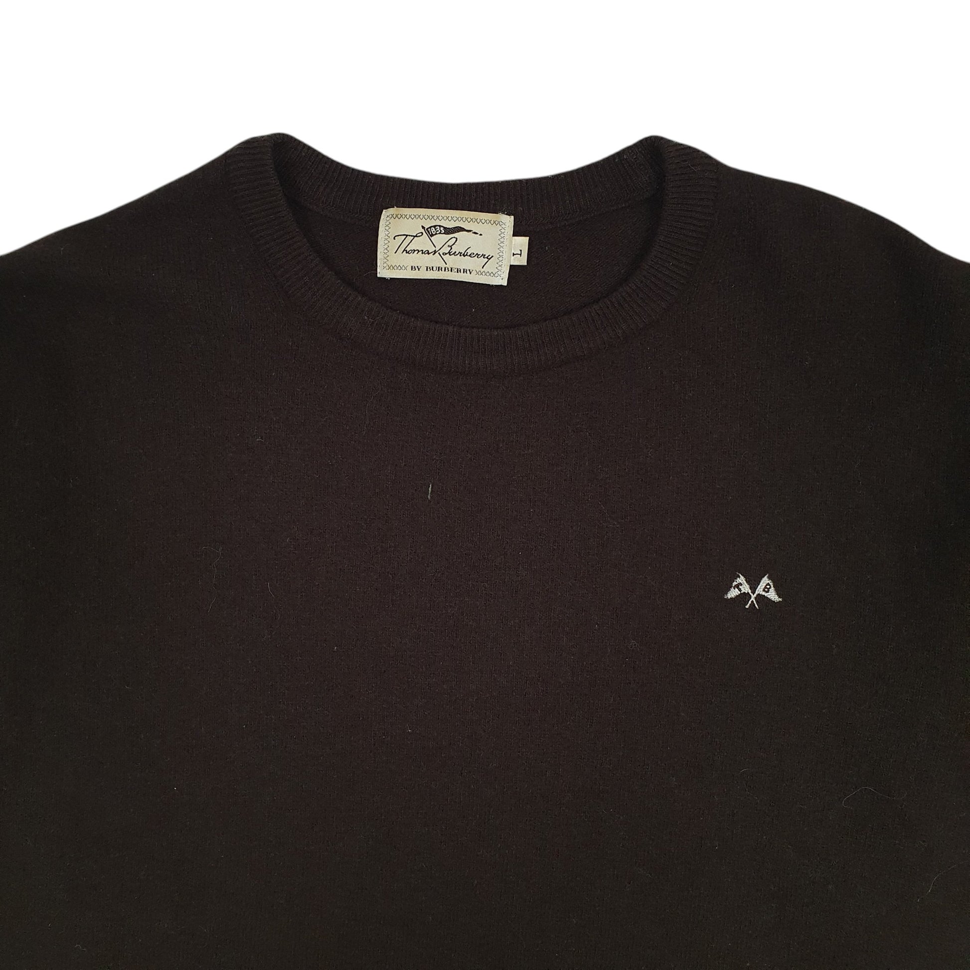 Mens Brown Burberry  Crewneck Jumper