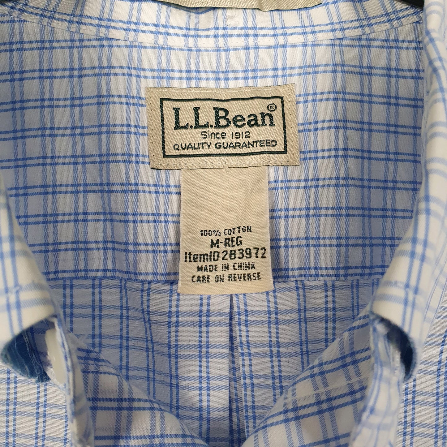 Mens Blue L.L.Bean   Shirt