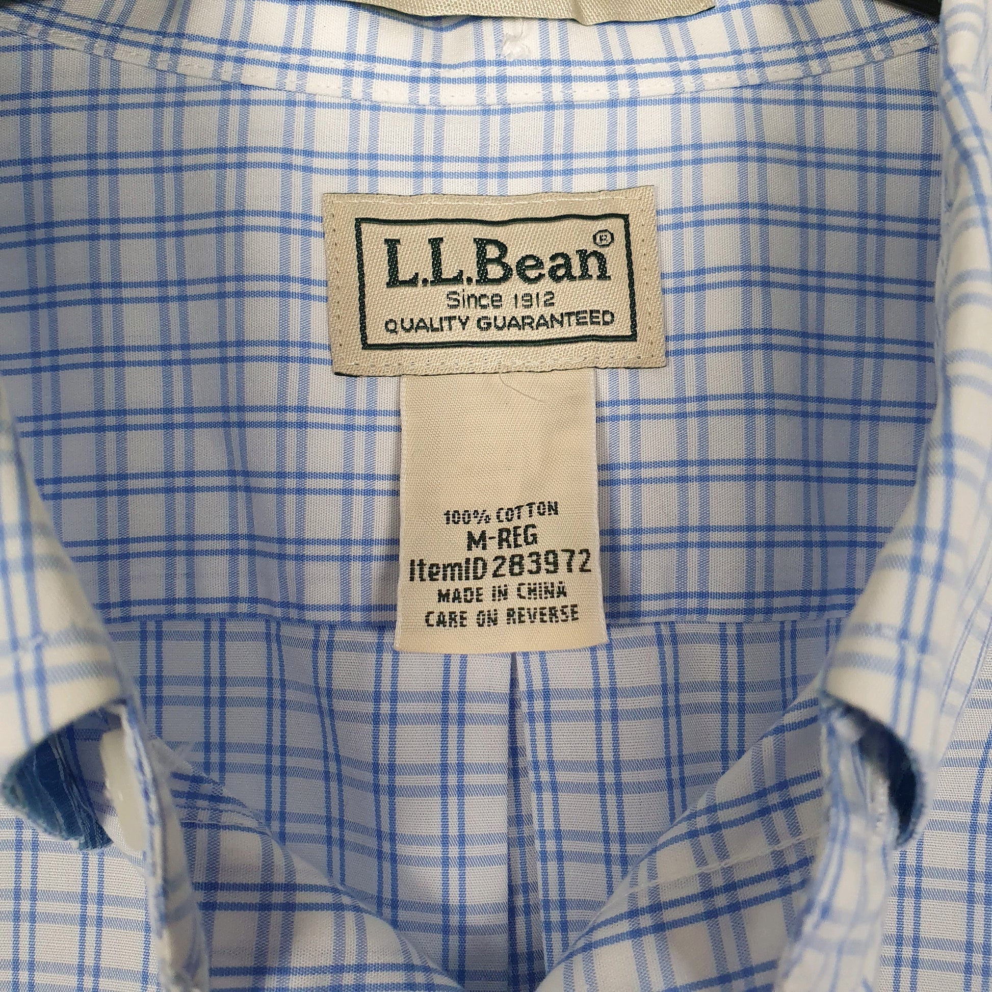 Mens Blue L.L.Bean   Shirt