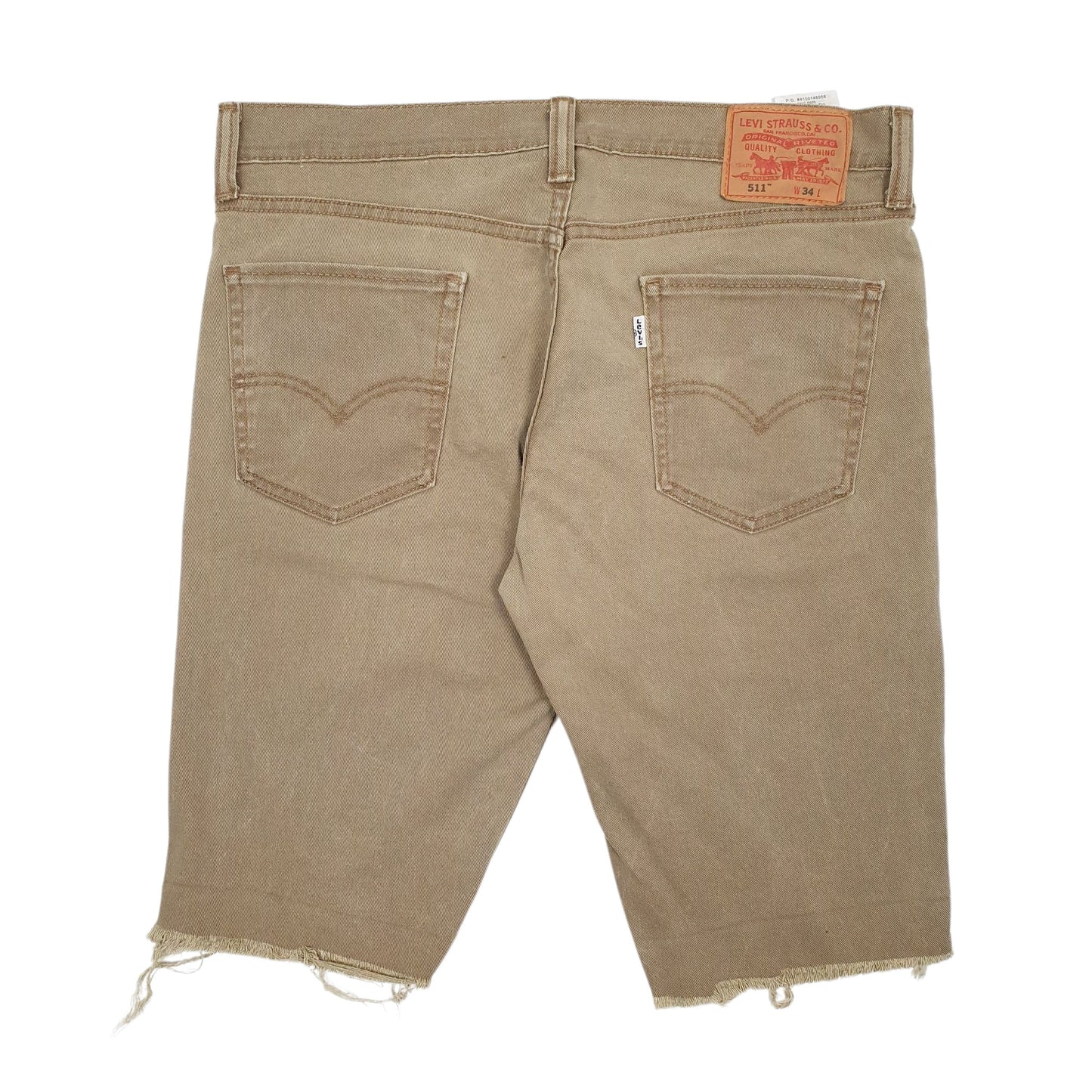 Mens Brown Levis 511 Hoodie Shorts