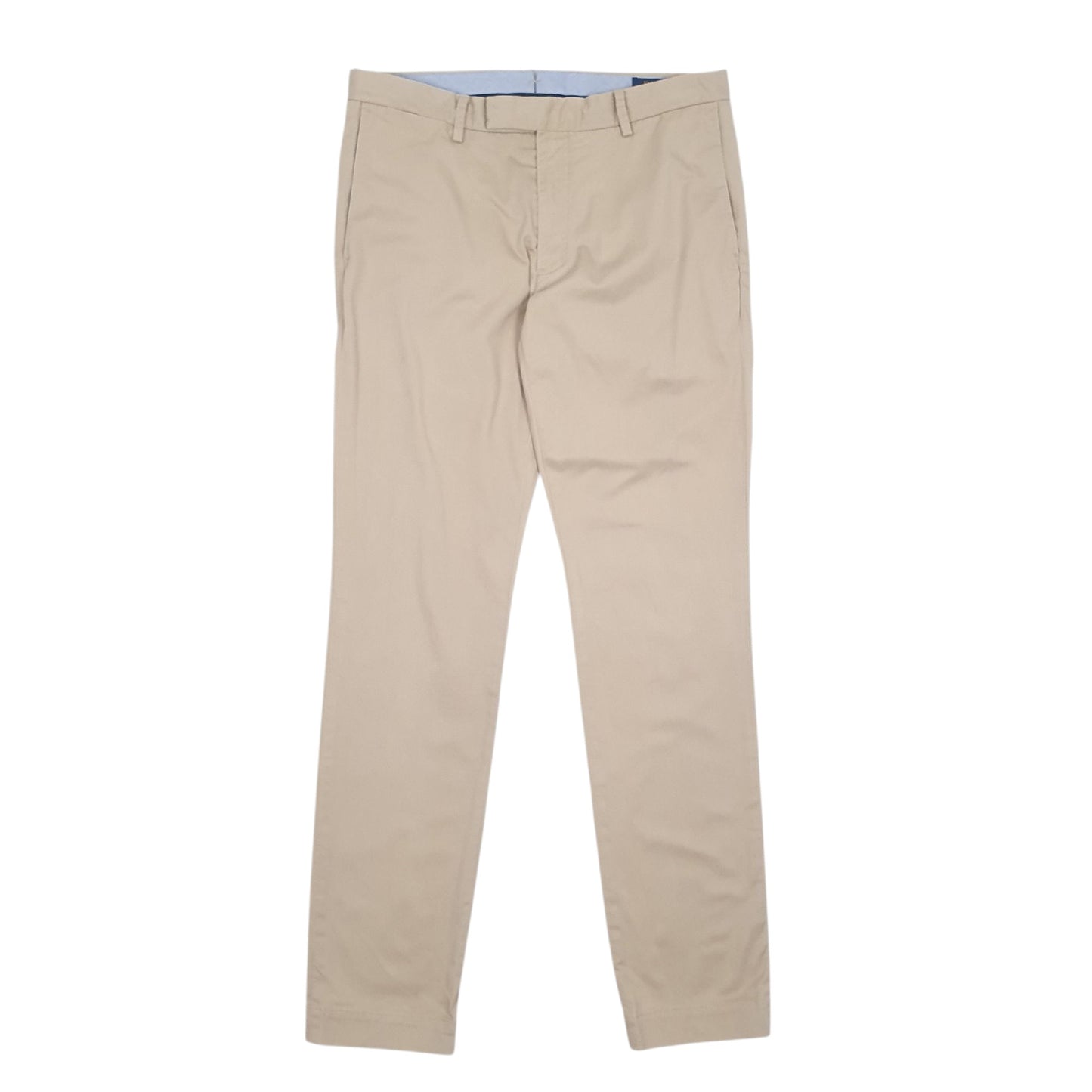 Mens Beige Polo Ralph Lauren Stretch Slim Fit Chino Trousers