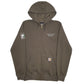 Mens Green Carhartt  Full Zip Jumper