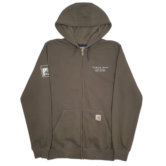 Mens Green Carhartt  Full Zip Jumper