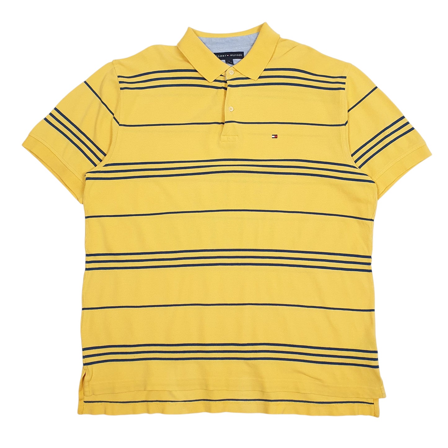 Mens Yellow Tommy Hilfiger  Short Sleeve Polo Shirt