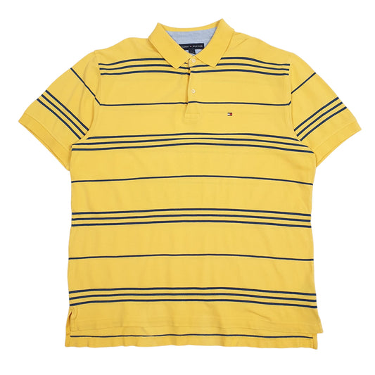 Mens Yellow Tommy Hilfiger  Short Sleeve Polo Shirt