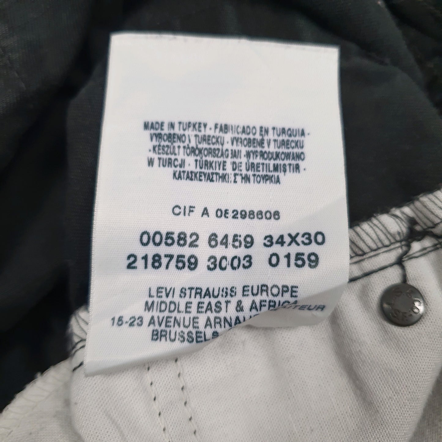 Mens Black Levis   Jeans