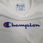 Mens White Champion  Crewneck Jumper