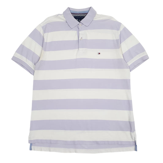 Mens Purple Tommy Hilfiger  Short Sleeve Polo Shirt