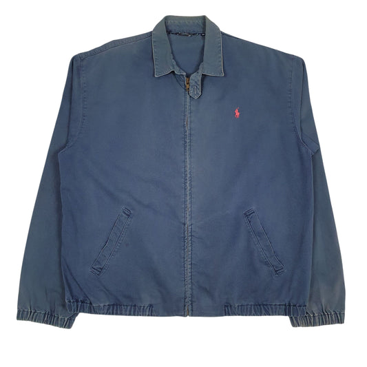 Mens Blue Polo Ralph Lauren Vintage 80s Made In USA  Coat