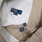 Mens Beige Polo Ralph Lauren Hammond Pleated Vintage 90s  Trousers