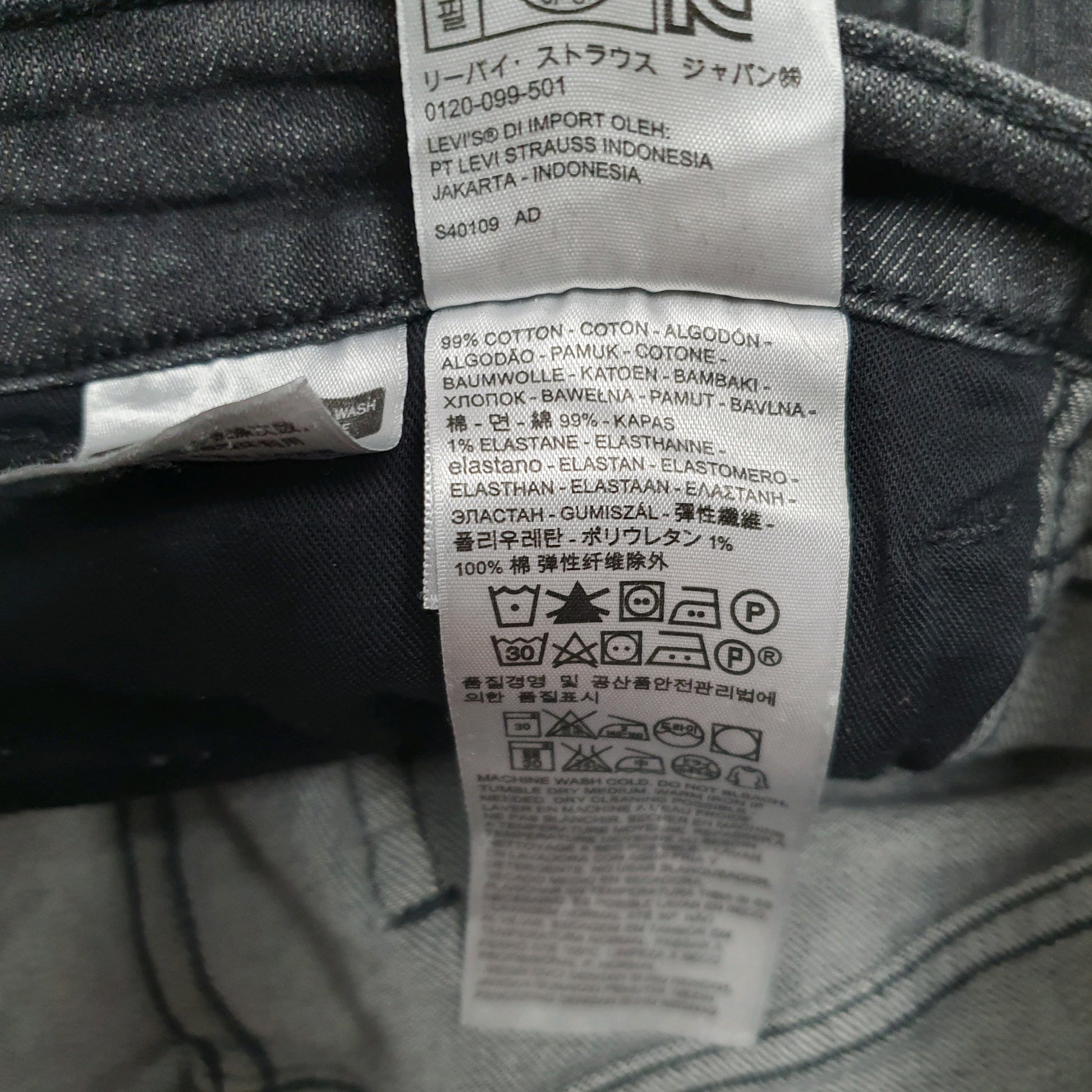 Mens Grey Levis   Jeans