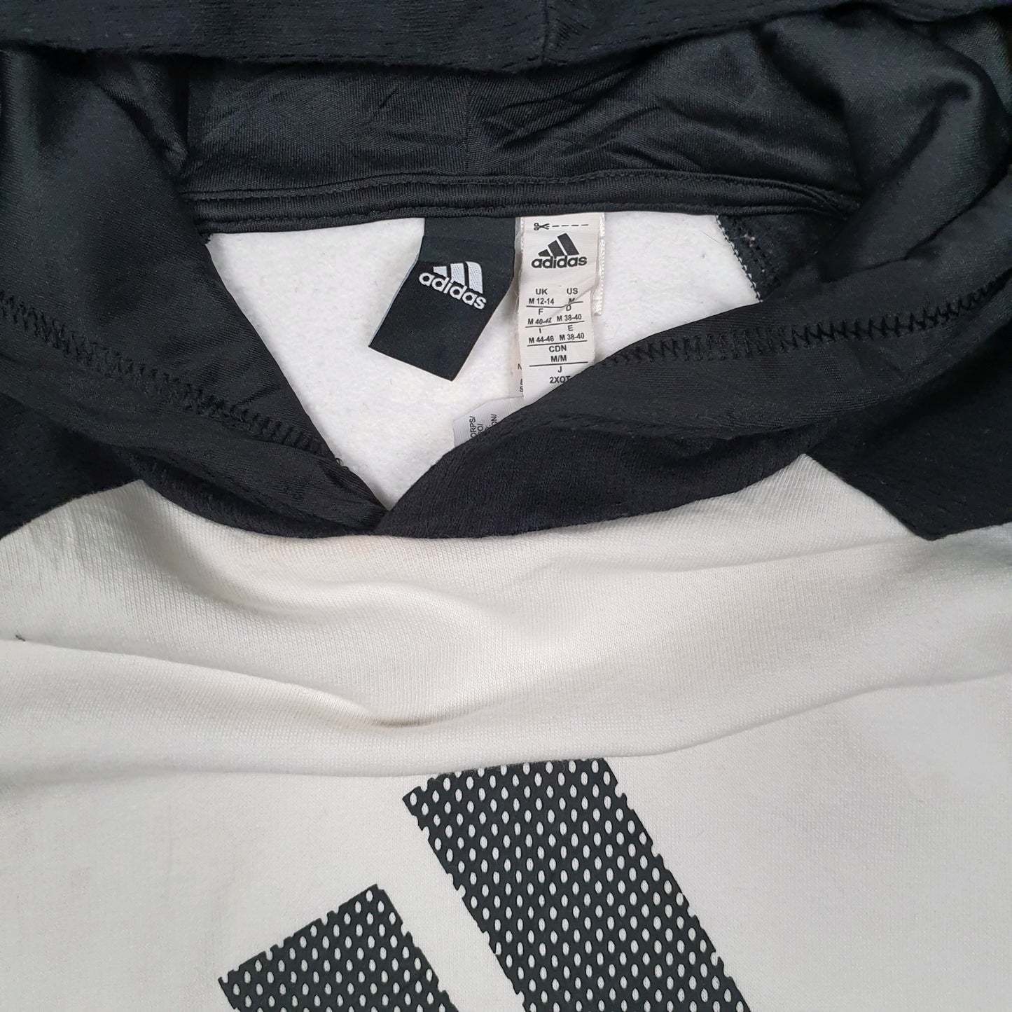 Womens White Adidas Short Sleeve Hoodie Jumper