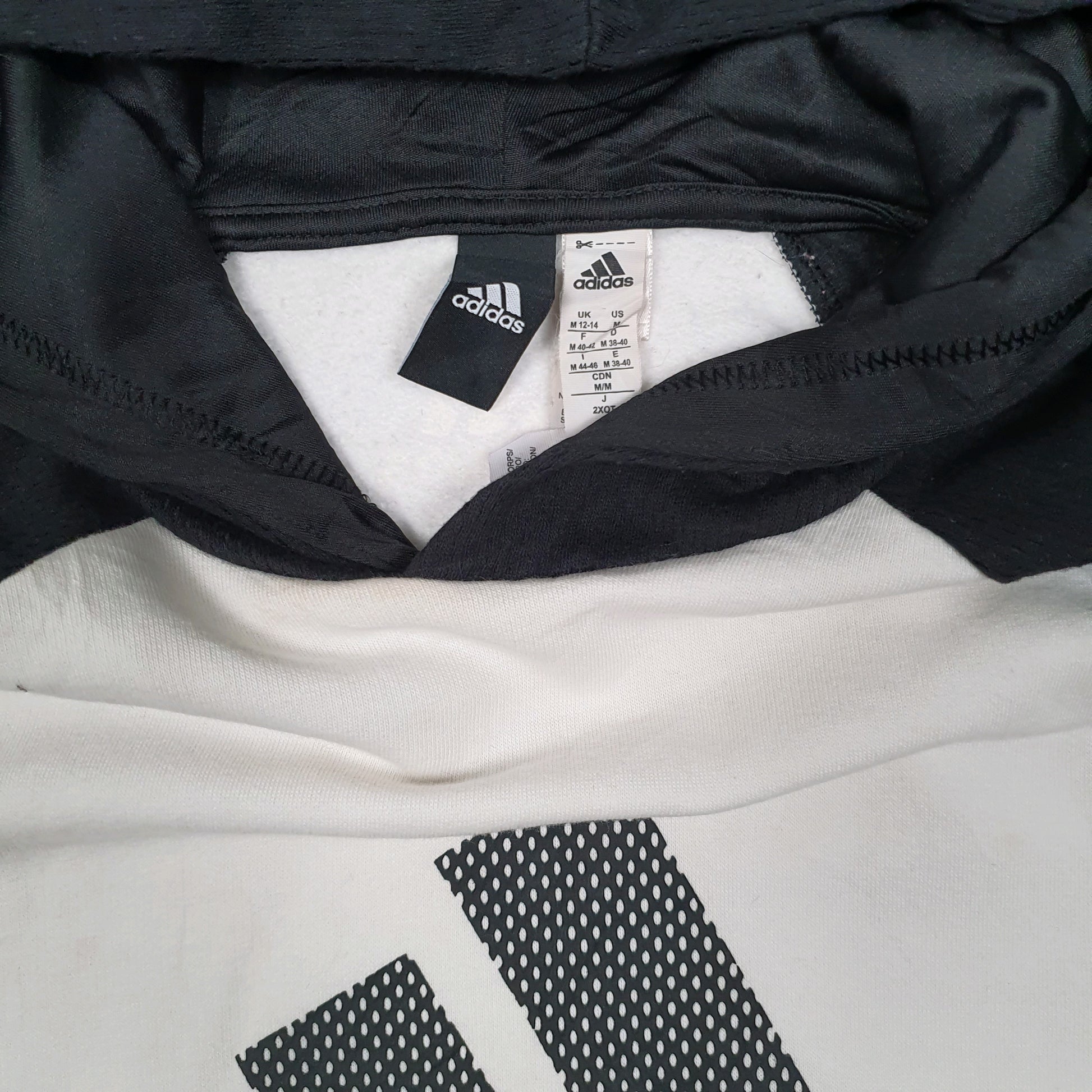 Womens White Adidas Short Sleeve Hoodie Jumper