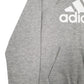 Womens Grey Adidas Golf Spellout Hoodie Jumper