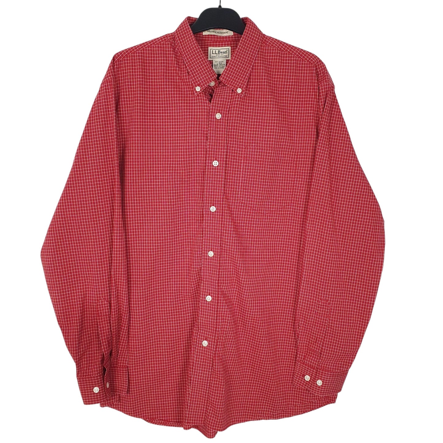 Mens Red L.L.Bean  Long Sleeve Shirt