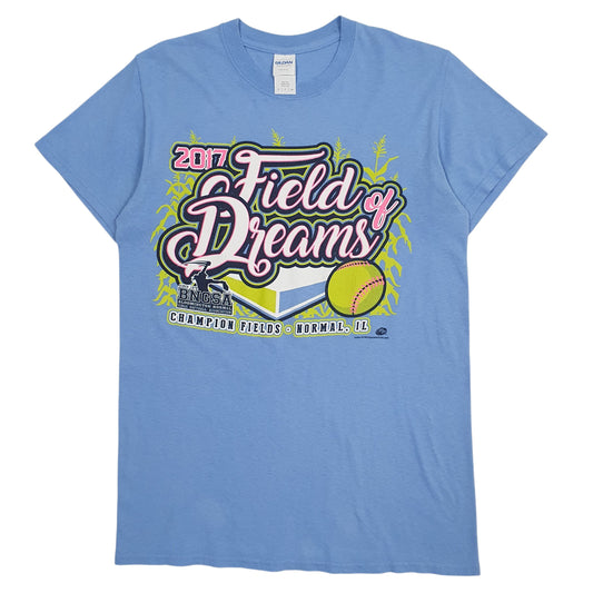 Mens Blue Gildan  Short Sleeve T Shirt