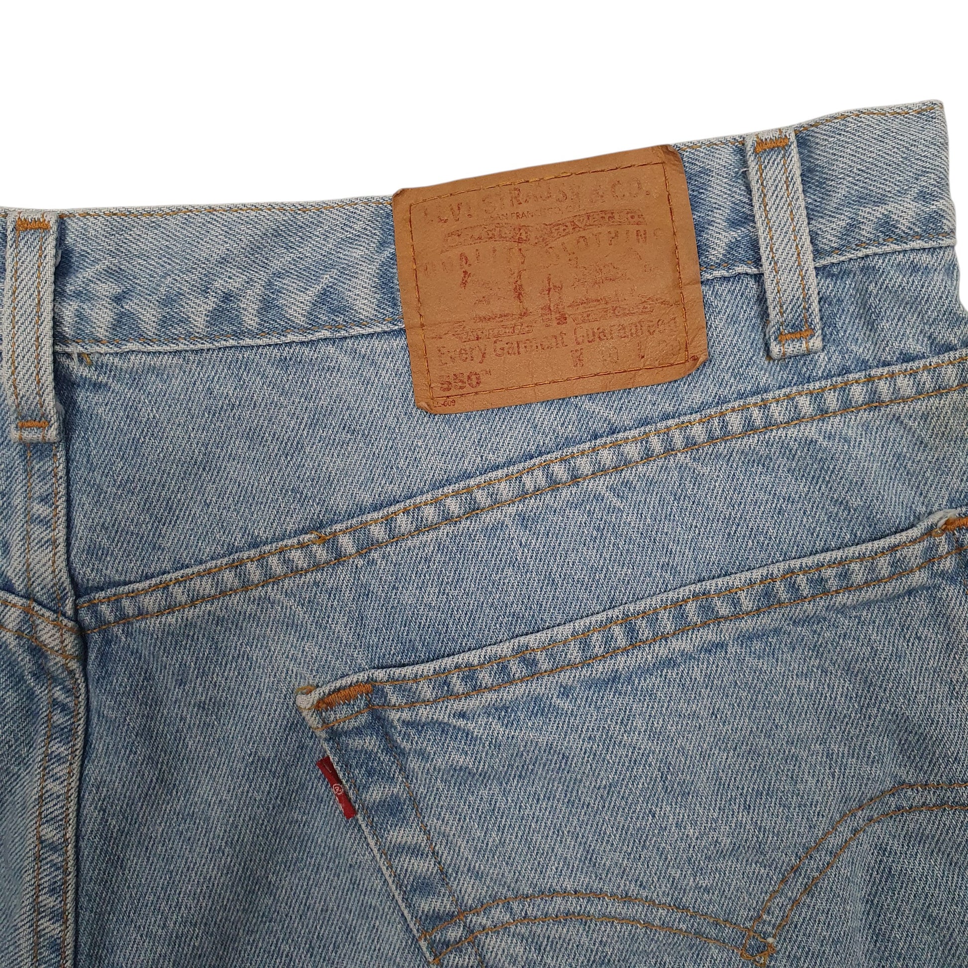 Mens Blue Levis Vintage 90s 550  Shorts