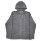 Mens Grey Quicksilver  Full Zip Jumper