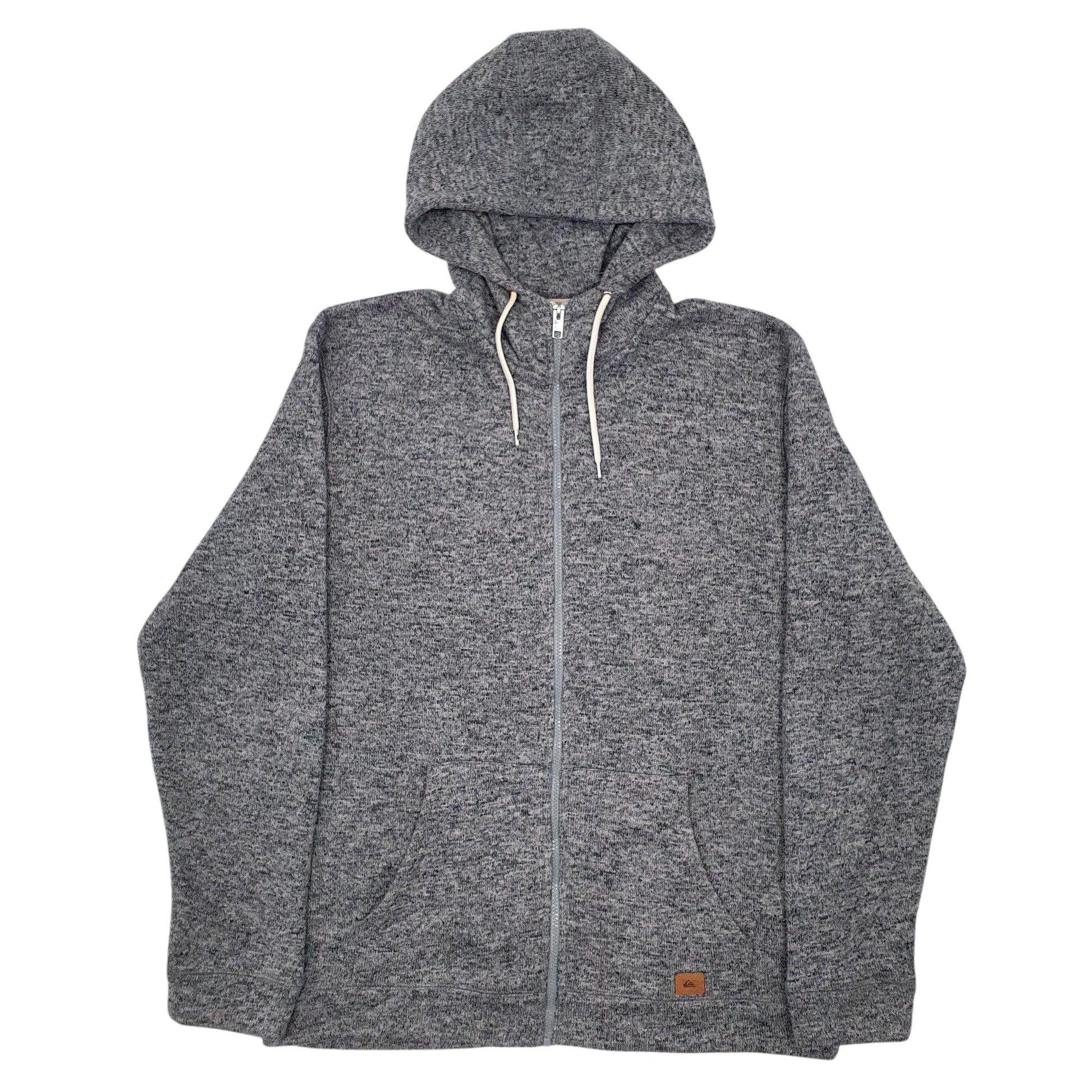 Mens Grey Quicksilver  Full Zip Jumper