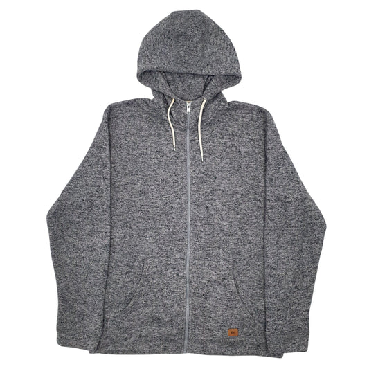 Mens Grey Quicksilver  Full Zip Jumper