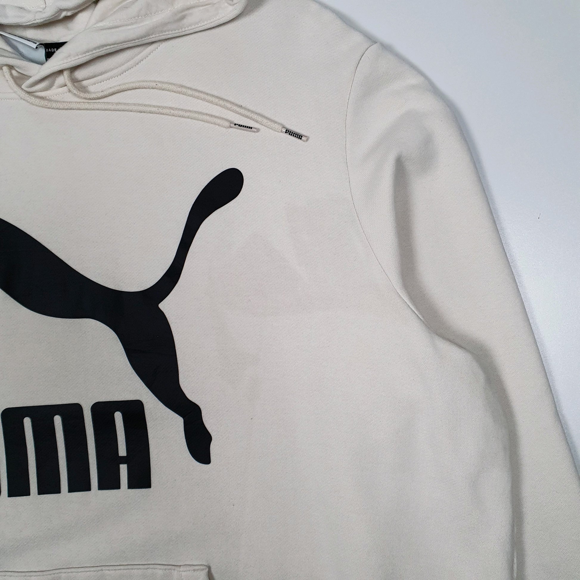 Mens Cream Puma  Hoodie Jumper
