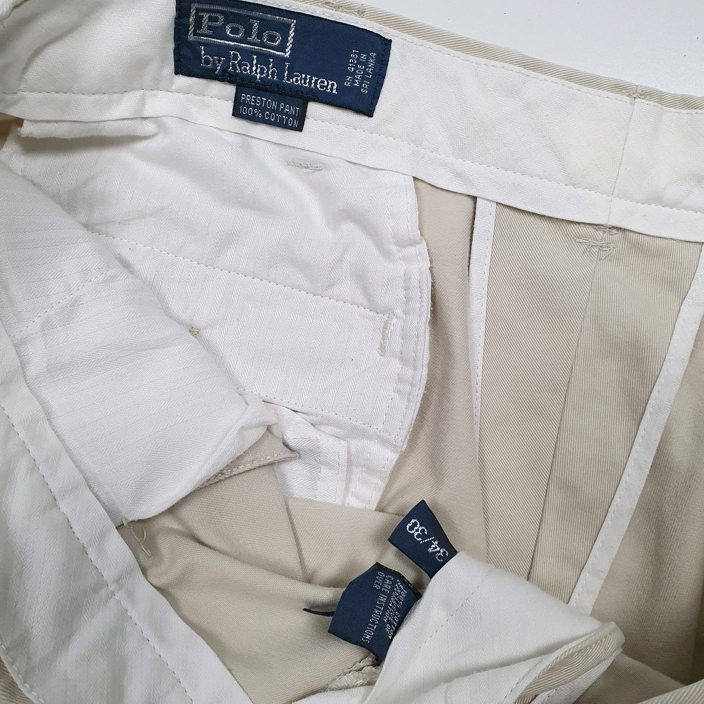 Mens Beige Polo Ralph Lauren Preston  Trousers