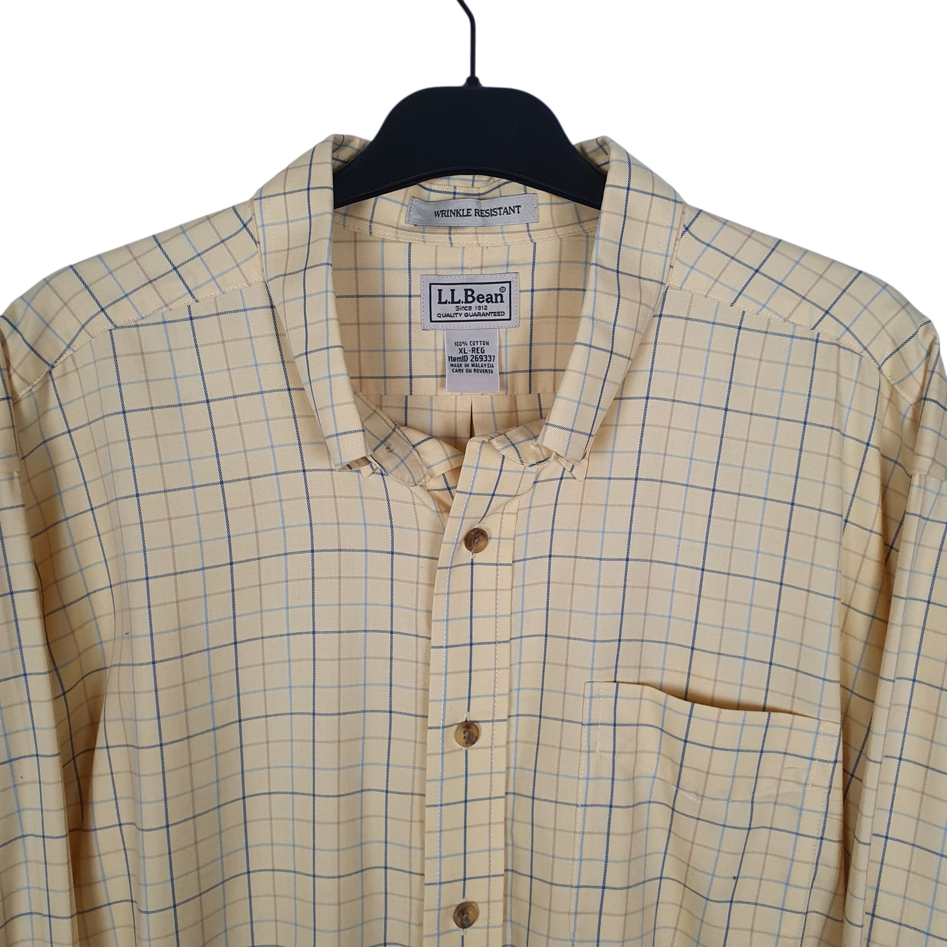 Mens Yellow L.L.Bean   Shirt