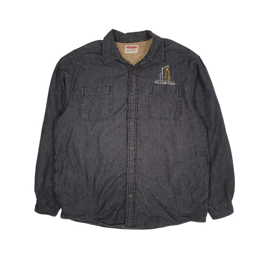 Mens Grey Wrangler Sherpa Lined  Coat