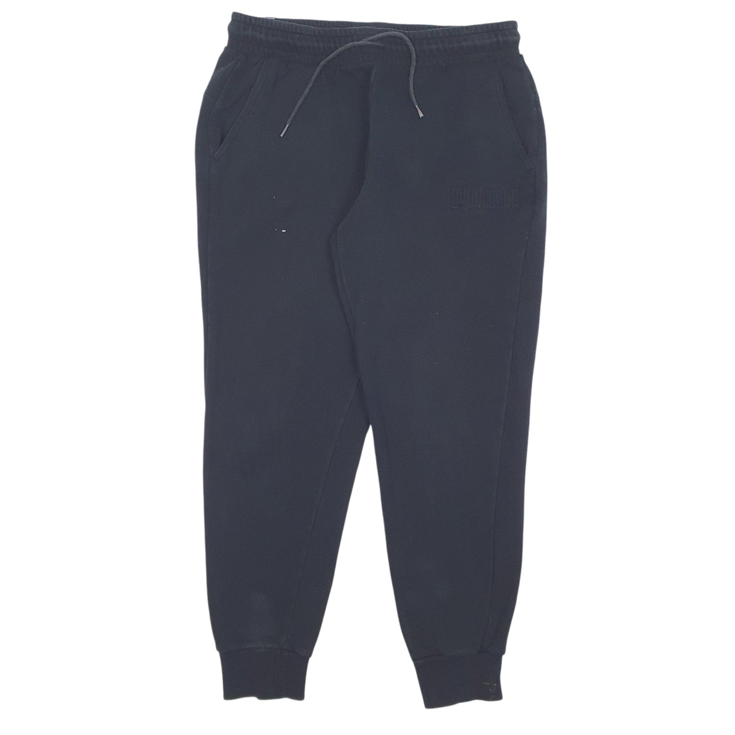 Mens Black Puma  Jogger Trousers