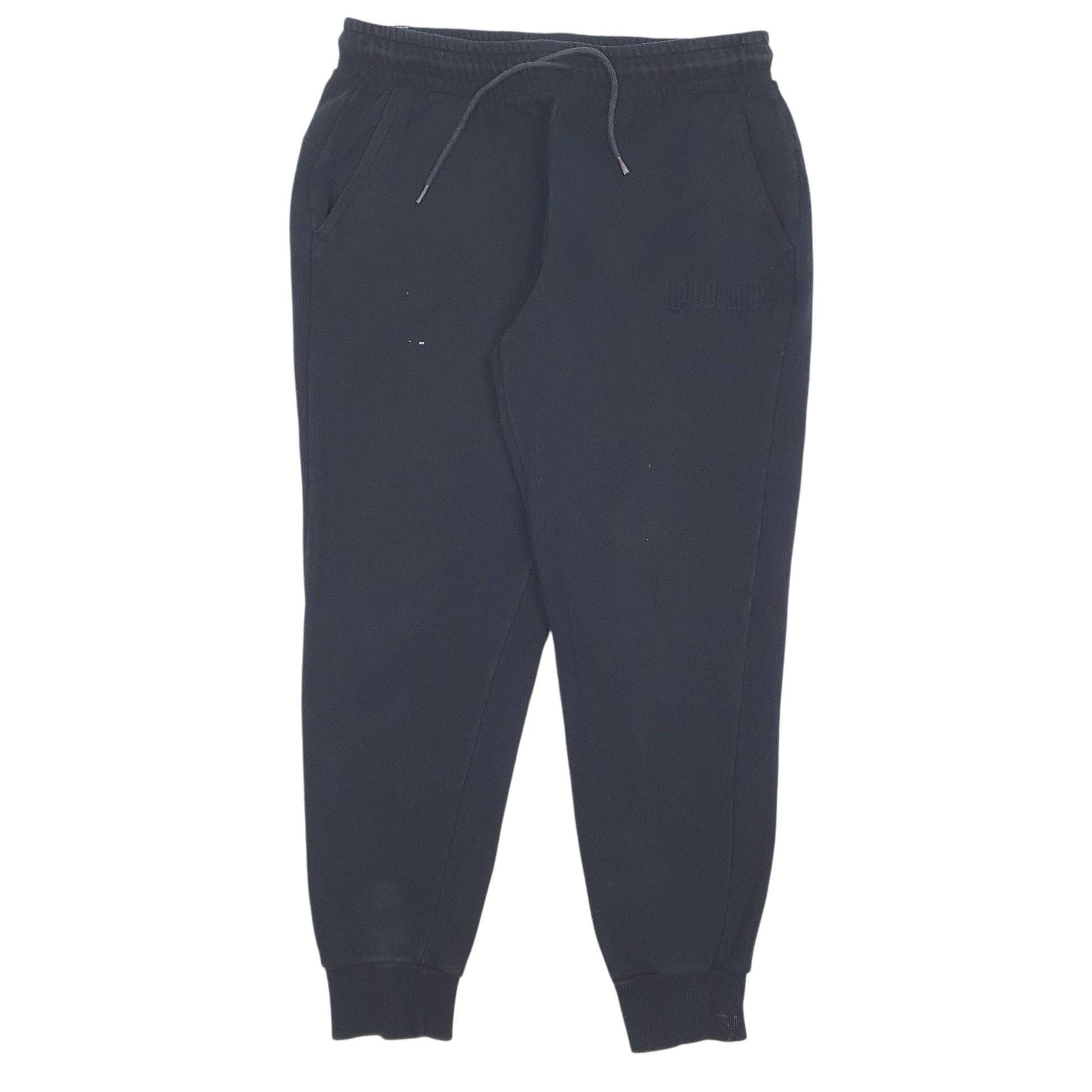 Mens Black Puma  Jogger Trousers