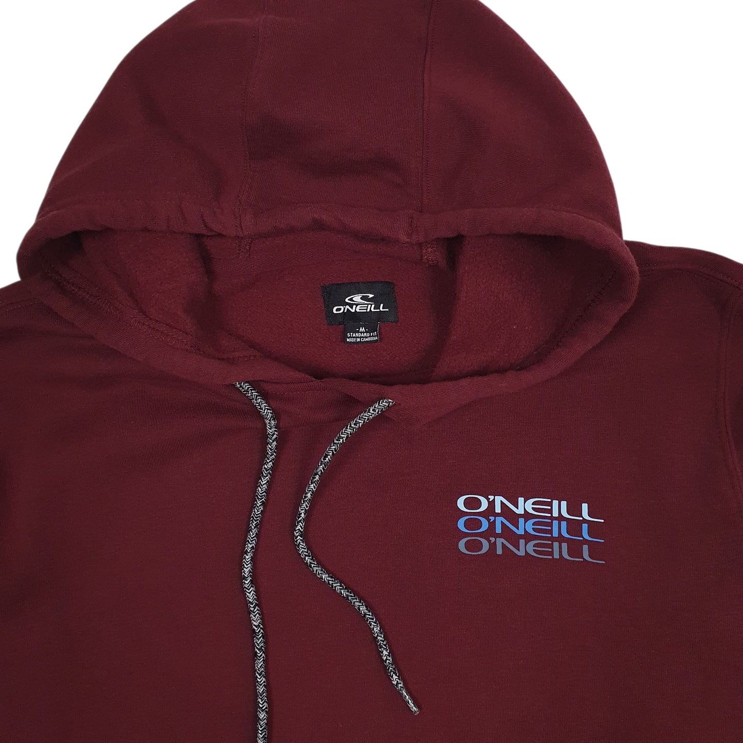 Mens Burgundy ONeill  Hoodie Jumper