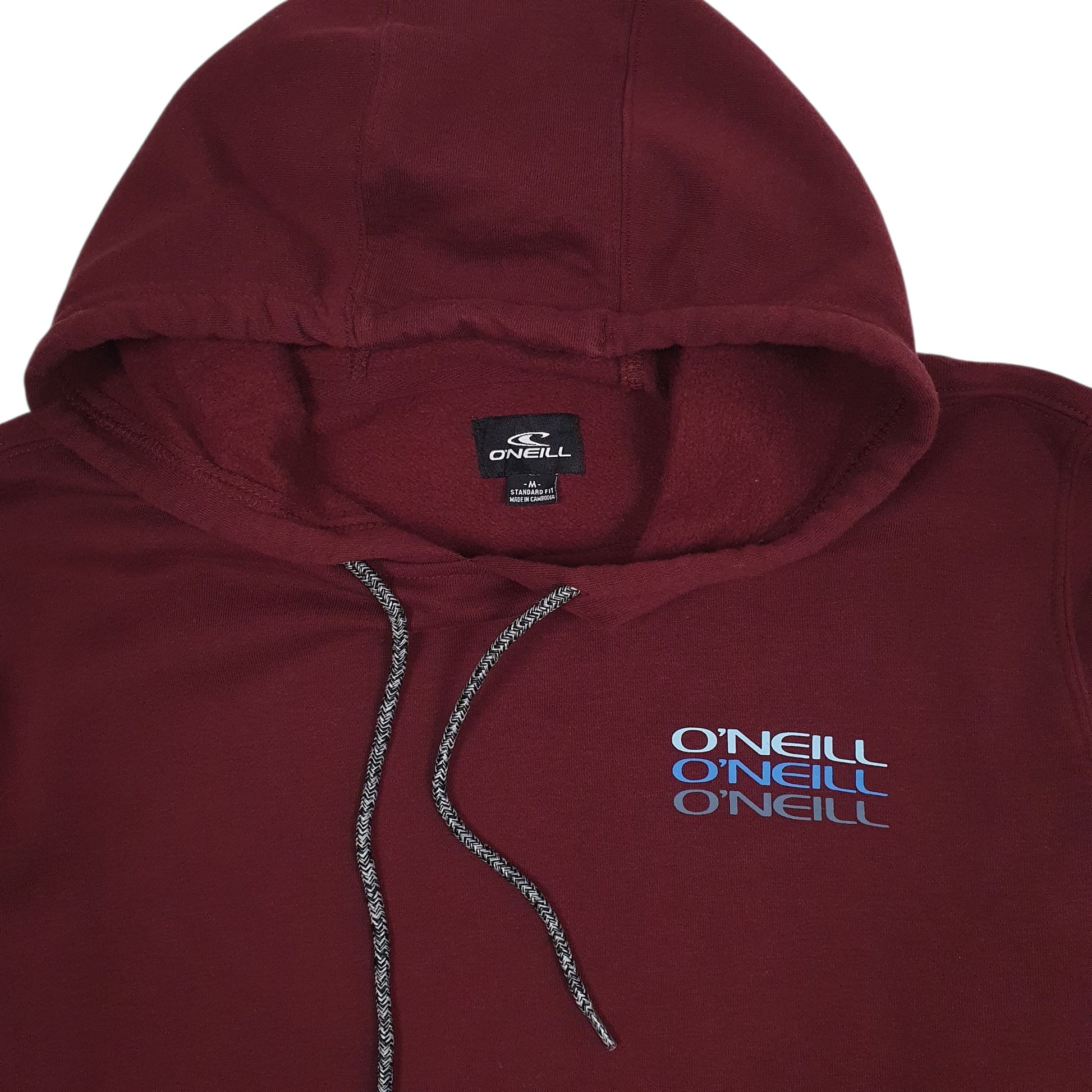 Mens Burgundy ONeill  Hoodie Jumper
