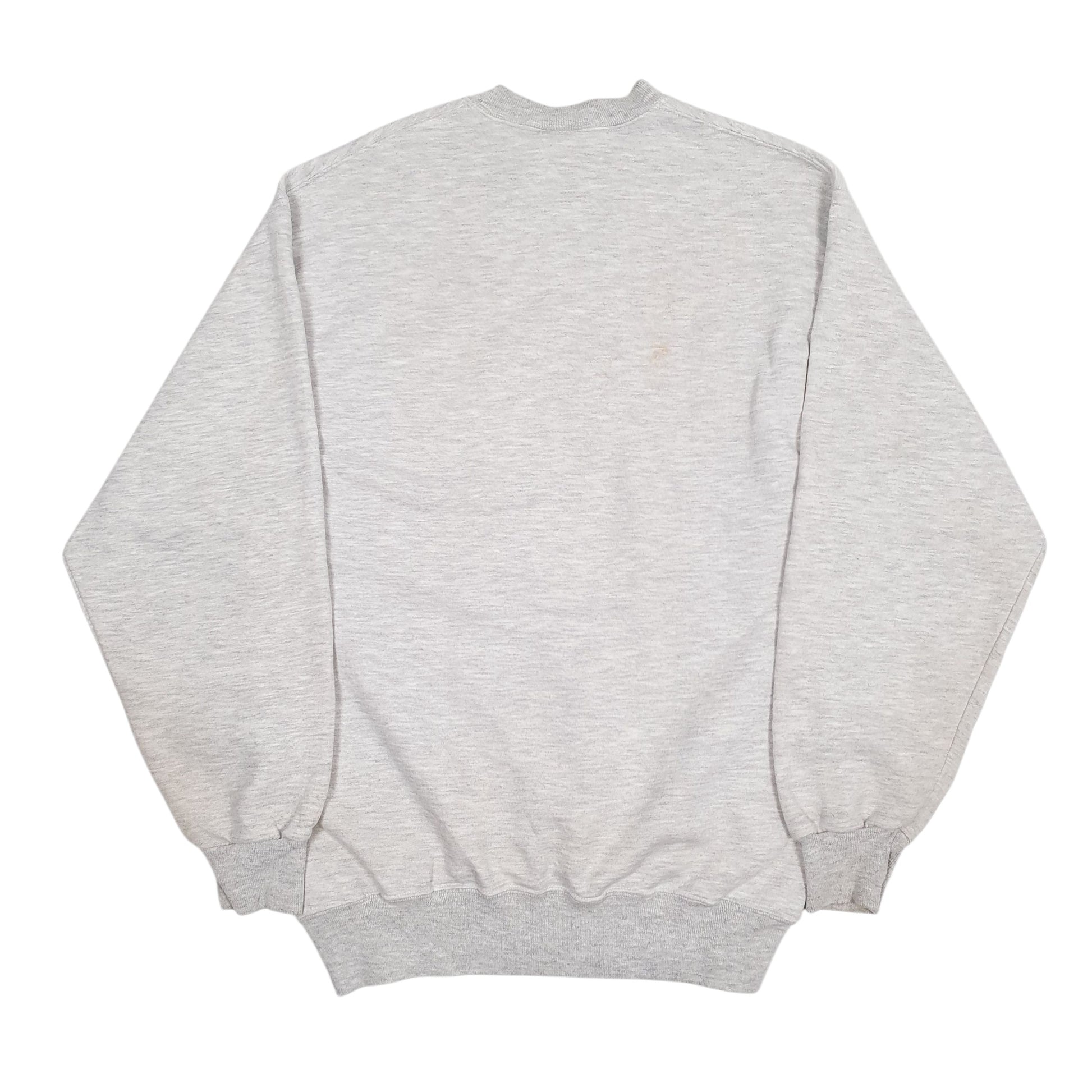 Mens Grey Jerzees Army Crewneck Jumper